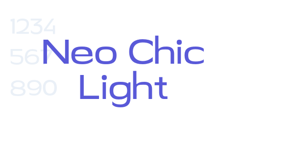 Neo Chic Light font free