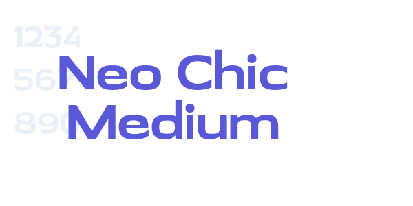 Neo Chic Medium font free