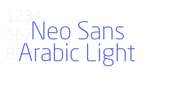 Neo Sans Arabic Light font free