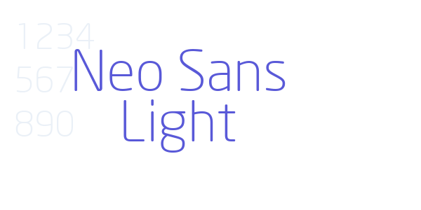 Neo Sans Light font free