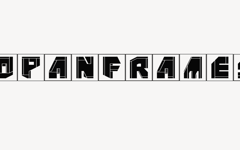 NeoPanFrames Font