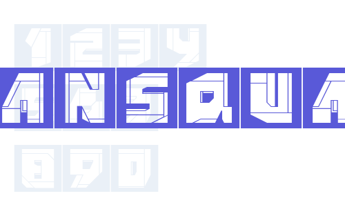 NeoPanSquares Font