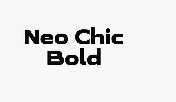 Neo Chic Bold Font