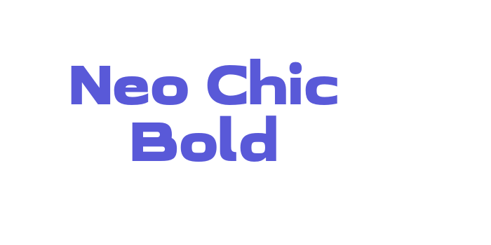 Neo Chic Bold Font Download