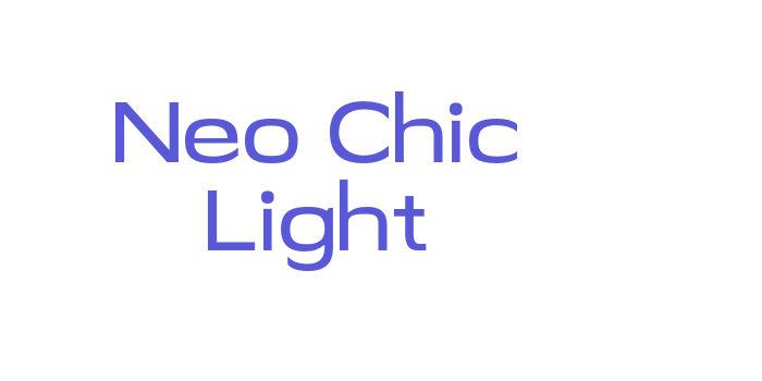 Neo Chic Light Font Download