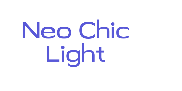 Neo Chic Light Font