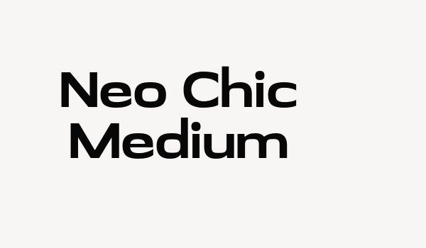 Neo Chic Medium Font