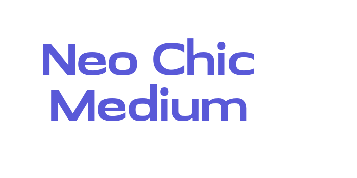 Neo Chic Medium Font