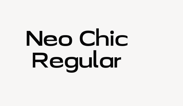 Neo Chic Regular Font