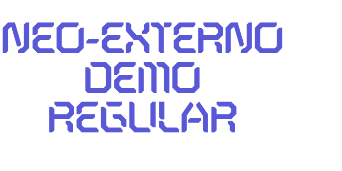 Neo-Externo Demo Regular Font Download