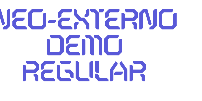 Neo-Externo Demo Regular Font