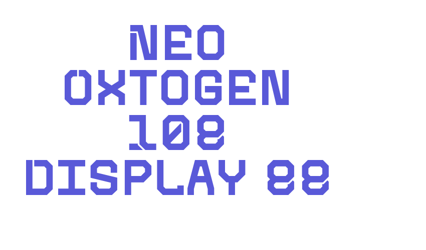 Neo Oxtogen 108 Display 88 Font Download