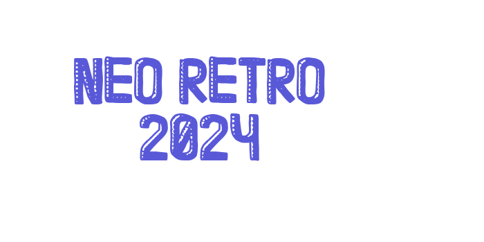 Neo Retro 2024 Font Download