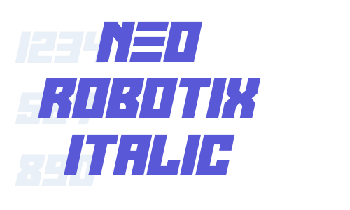 Neo Robotix Italic Font