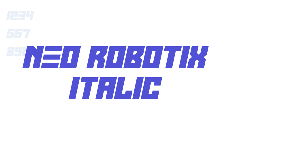 Neo Robotix Italic-font-download