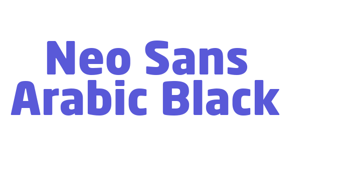 Neo Sans Arabic Black Font Download