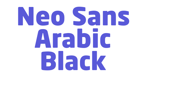 Neo Sans Arabic Black Font