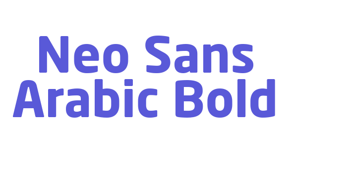 Neo Sans Arabic Bold Font