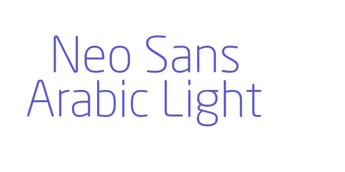 Neo Sans Arabic Light Font