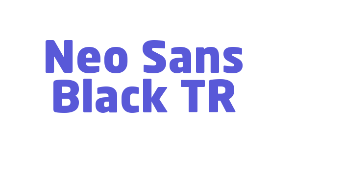 Neo Sans Black TR Font Download