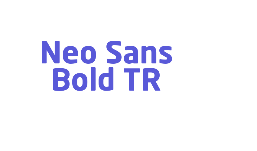 Neo Sans Bold TR Font