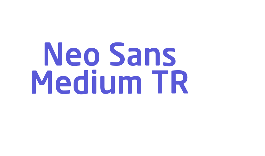 Neo Sans Medium TR Font