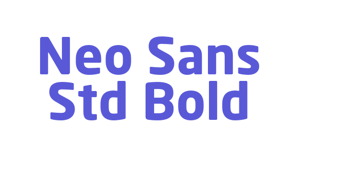 Neo Sans Std Bold Font