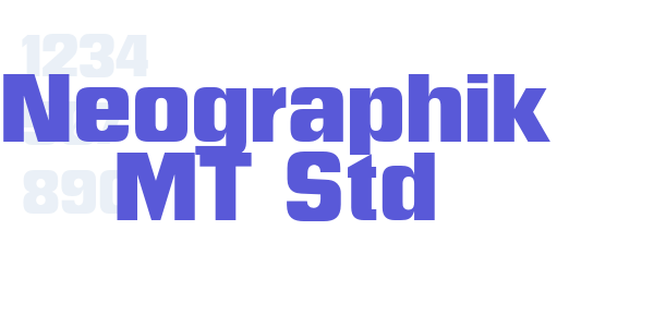 Neographik MT Std font free