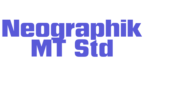 Neographik MT Std Font Download