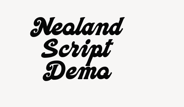 Neoland Script Demo Font