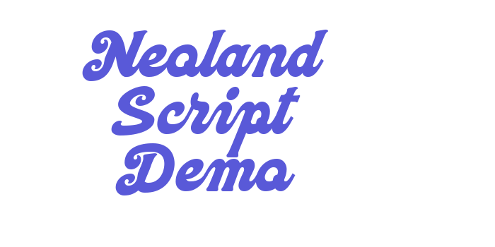 Neoland Script Demo Font Download