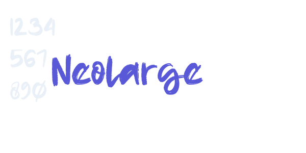 Neolarge font free