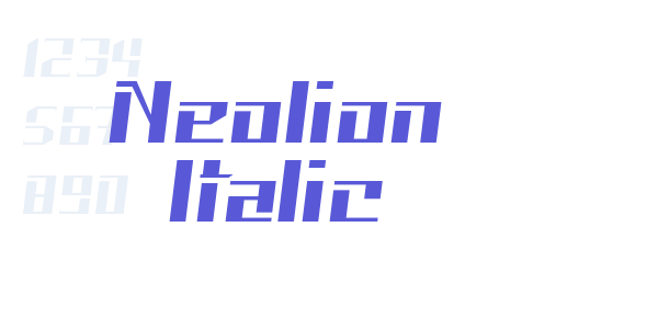 Neolion Italic font free