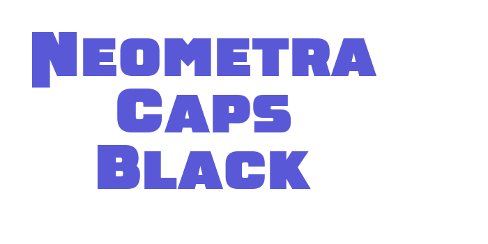 Neometra Caps Black Font Download