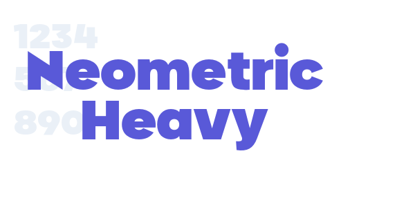 Neometric Heavy font free