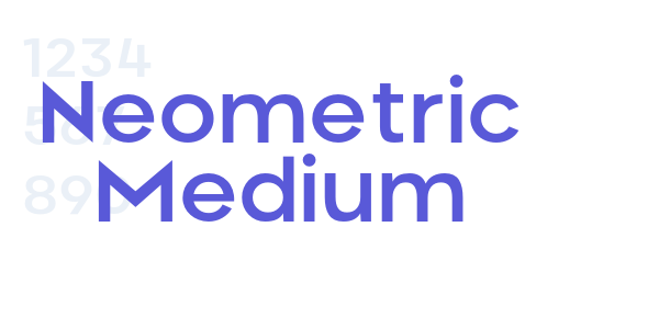 Neometric Medium font free