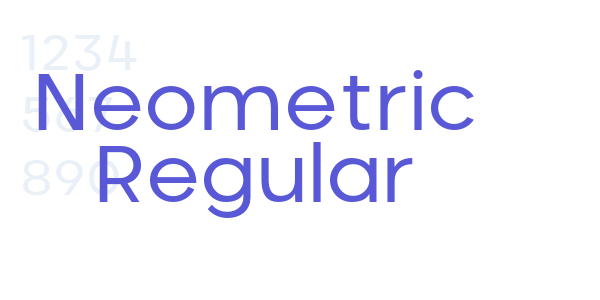 Neometric Regular font free