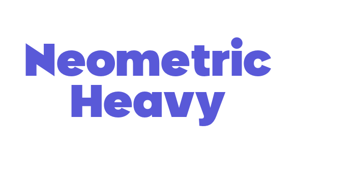 Neometric Heavy Font Download