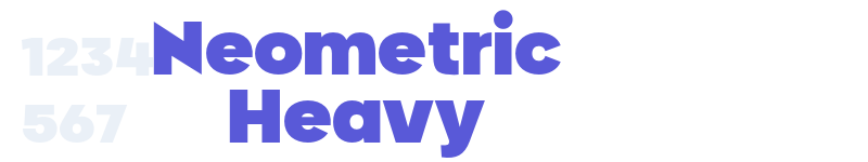 Neometric Heavy-related font