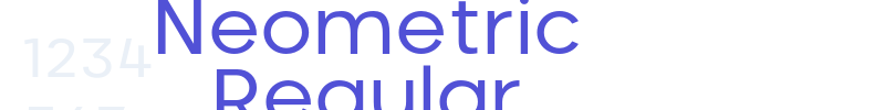 Neometric Regular-font