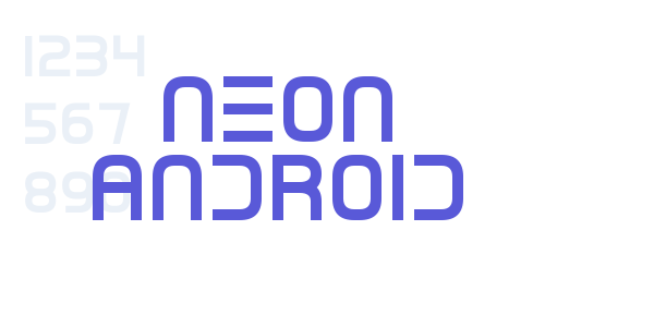 Neon Android font free