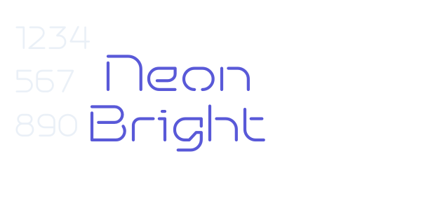 Neon Bright font free