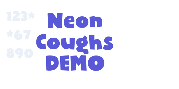 Neon Coughs DEMO font free