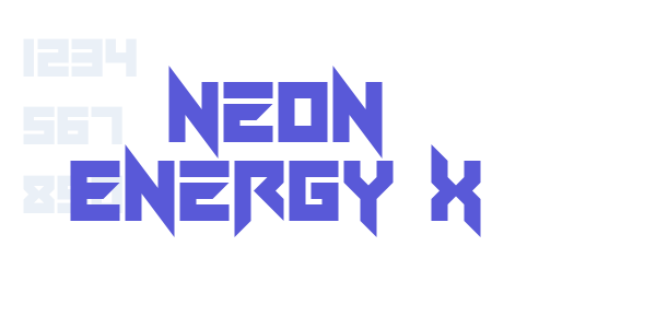 Neon Energy x font free