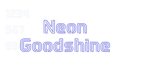 Neon Goodshine font free