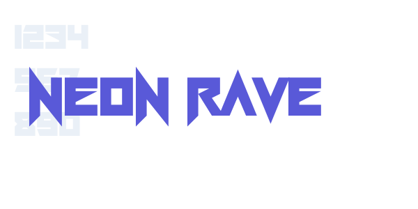 Neon Rave font free