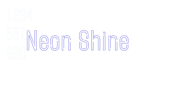 Neon Shine font free