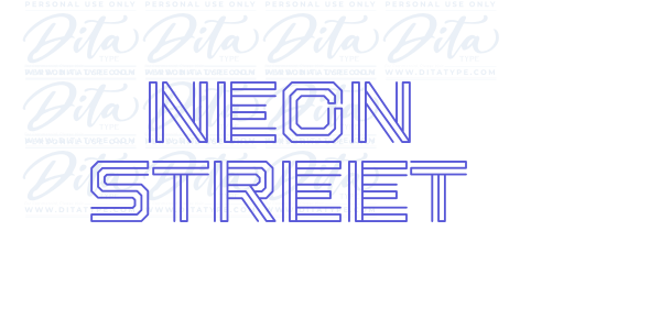 Neon Street font free