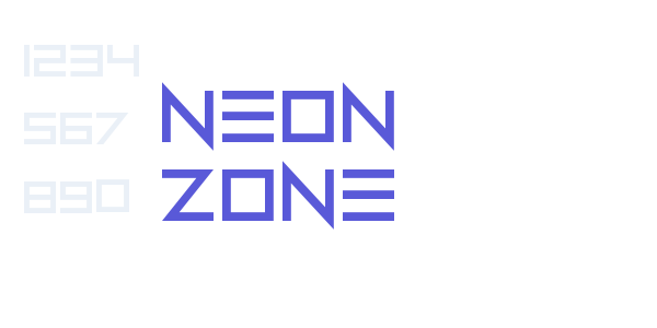 Neon Zone font free