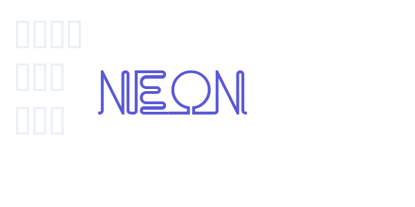 Neon font free